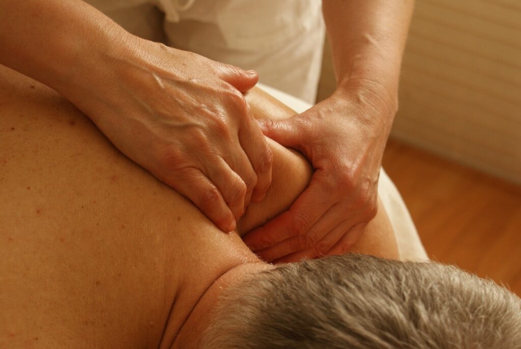 Massage, shoulder, relaxing massage for Frozen Shoulder